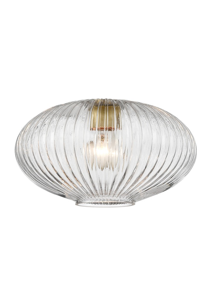 Ribbed Clear Glass 300mm