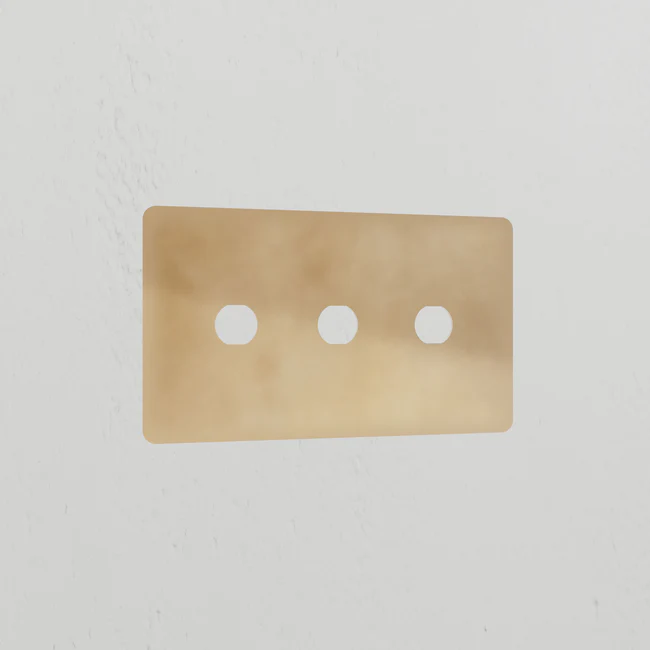 Corston 3g Antique Brass Switch Plate