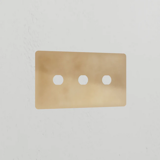Corston 3g Antique Brass Switch Plate