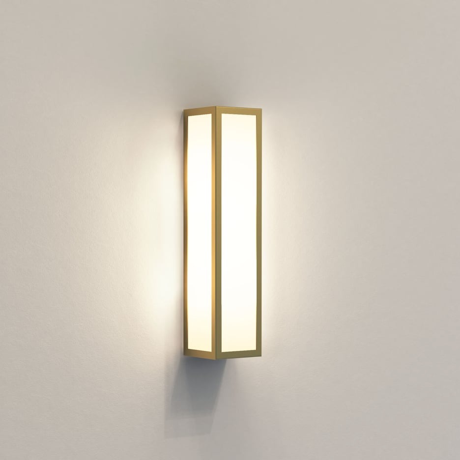 Astro Salerno Wall Light - 350mm - Black or Natural Brass