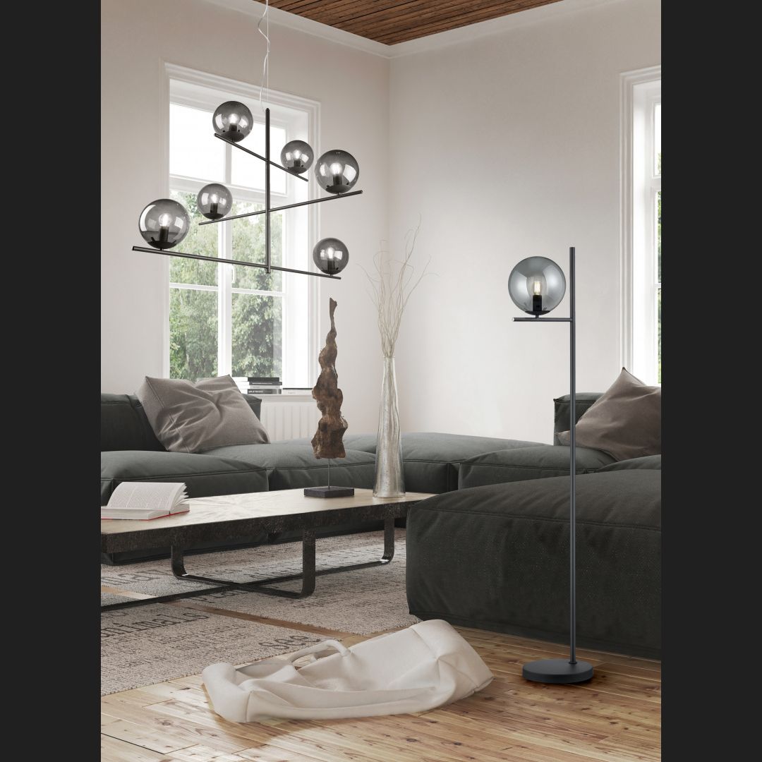 Pure  - Floor lamp - Smoke - Trio