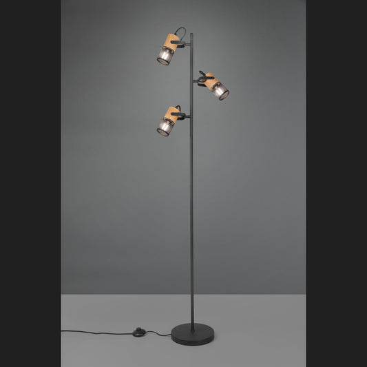Tosh  - Floor lamp - Black Matt - Trio
