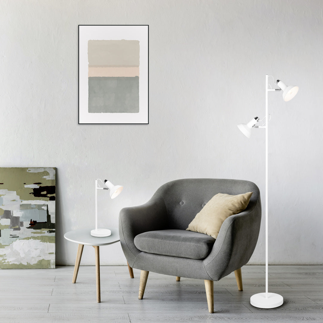 Roxie  - Floor lamp - White Matt - Trio