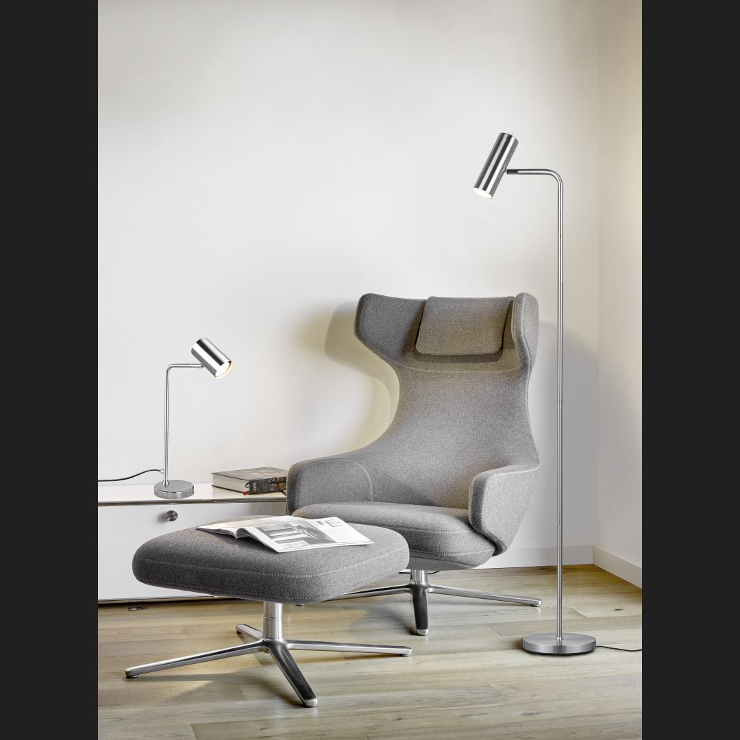 Marley  - Floor lamp - Nickel Matt - Trio