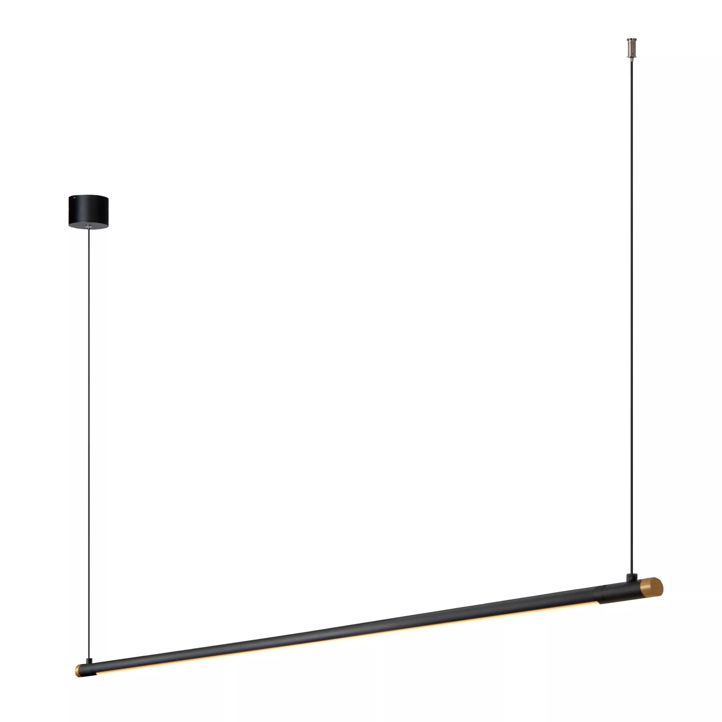 Lucide MARNIK - Pendant light - Ø 2,5 cm - LED Dim. - CCT - 1x22W 2700K/4000K - Hand Wave Sensor - Black | Premium