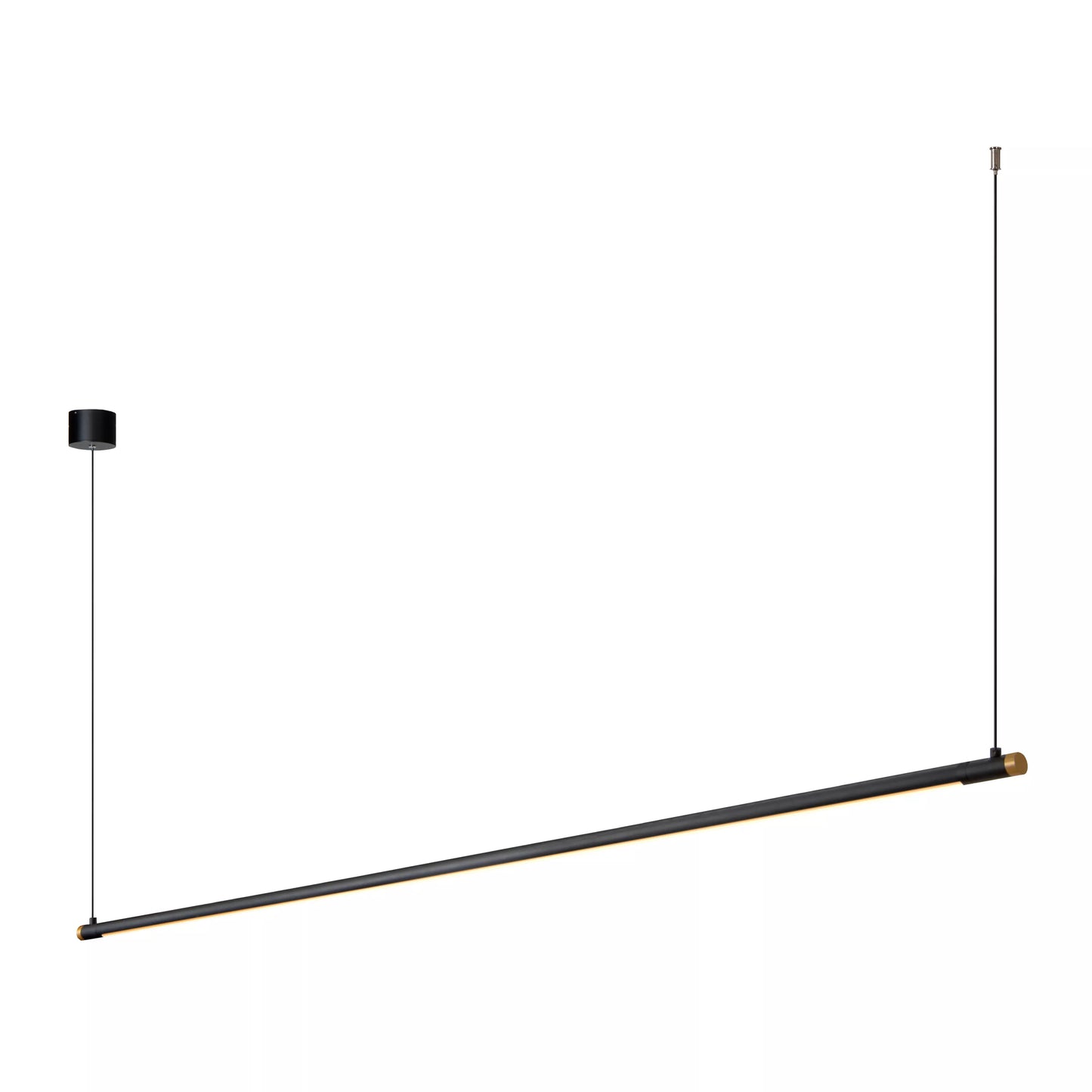 Lucide MARNIK - Pendant light - Ø 2,5 cm - LED Dim. - CCT - 1x24W 2700K/4000K - Hand Wave Sensor - Black | Premium