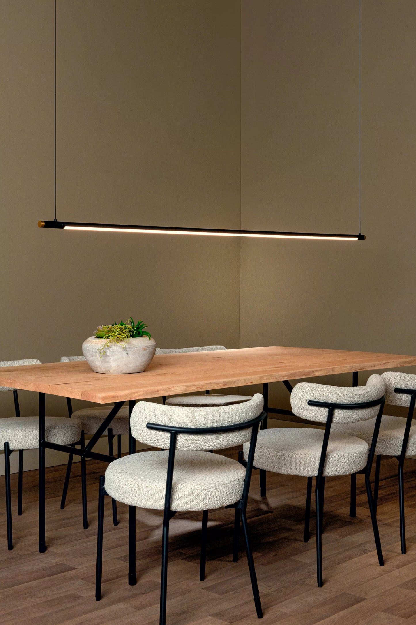 Lucide MARNIK - Pendant light - Ø 2,5 cm - LED Dim. - CCT - 1x24W 2700K/4000K - Hand Wave Sensor - Black | Premium