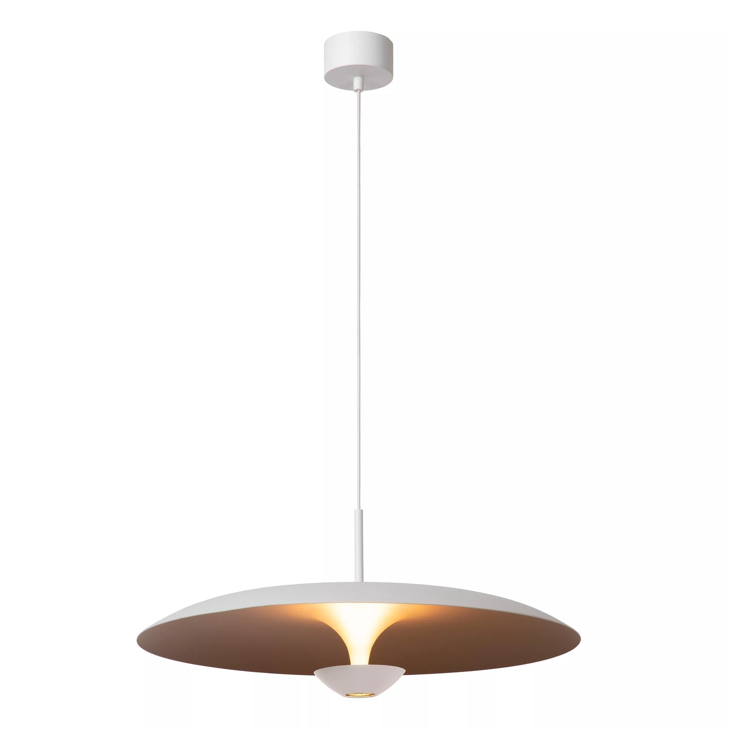 Lucide KENNETH - Pendant light - Ø 60 cm - LED Dim. - 1x16W 2700K - White | Premium