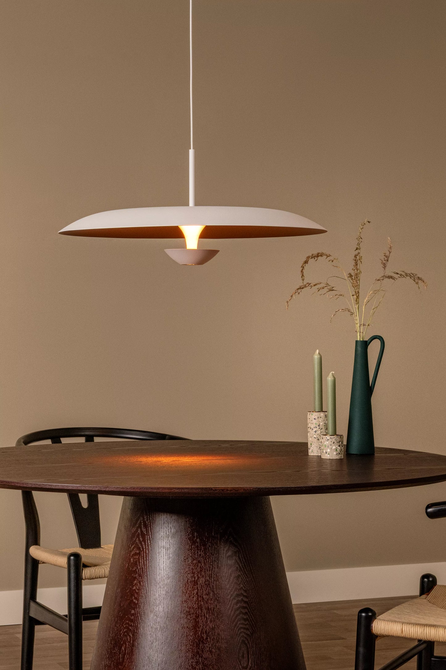 Lucide KENNETH - Pendant light - Ø 60 cm - LED Dim. - 1x16W 2700K - White | Premium