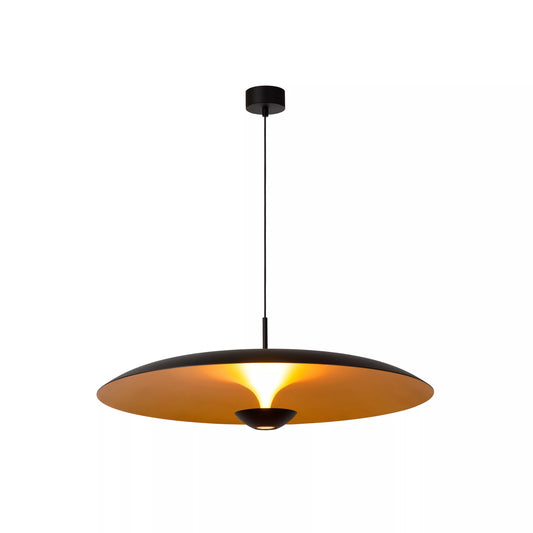 Lucide KENNETH - Pendant light - Ø 80 cm - LED Dim. - 1x22W 2700K - Black | Premium