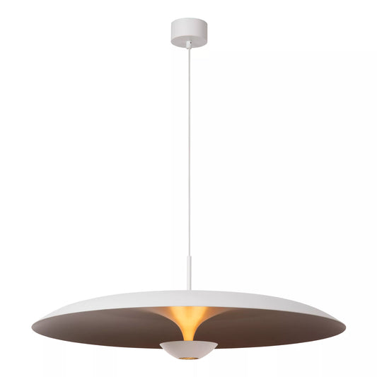 Lucide KENNETH - Pendant light - Ø 80 cm - LED Dim. - 1x22W 2700K - White | Premium