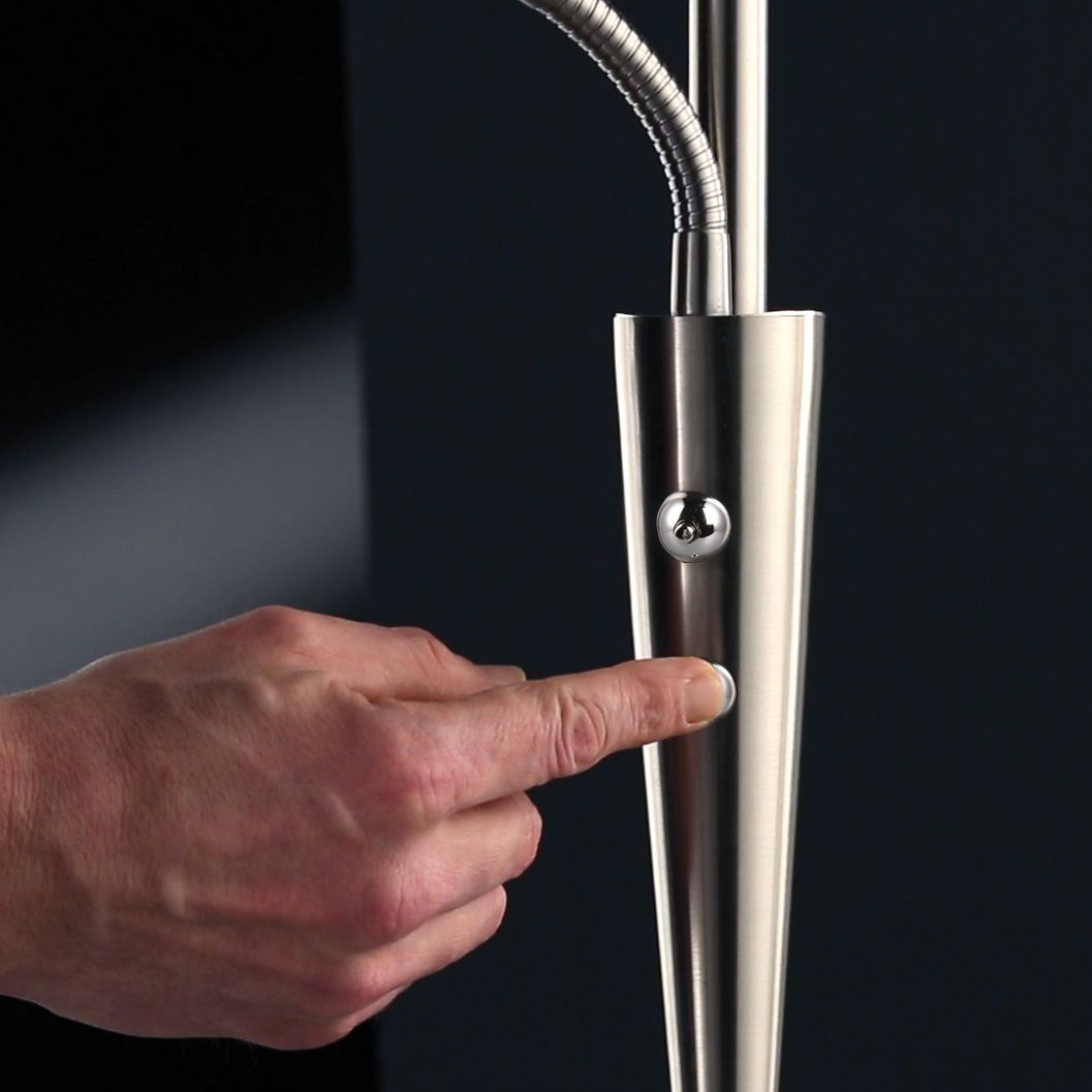 Quebec  - Floor lamp - Nickel Matt - Trio