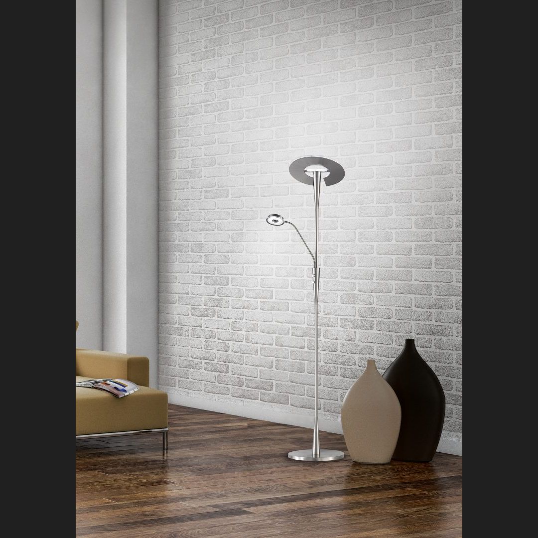 Quebec  - Floor lamp - Nickel Matt - Trio