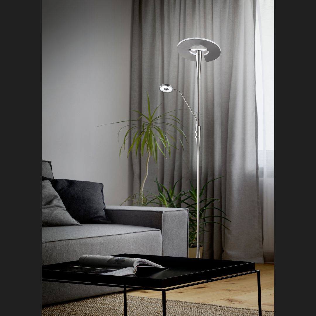 Quebec  - Floor lamp - Nickel Matt - Trio