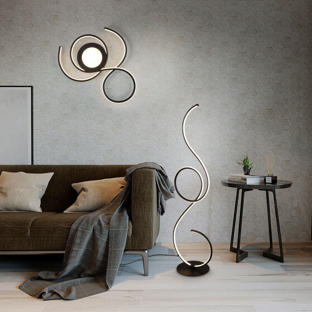 Jive  - Floor lamp - Black Matt - Trio