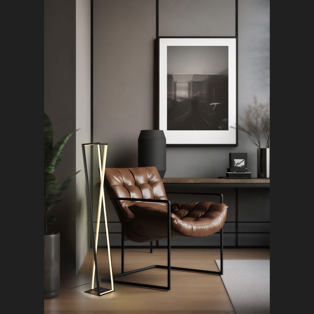 Edge  - Floor lamp - Black Matt - Trio