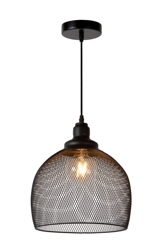 Lucide MESH - Pendant light - Ø 28 cm - 1xE27 - Black