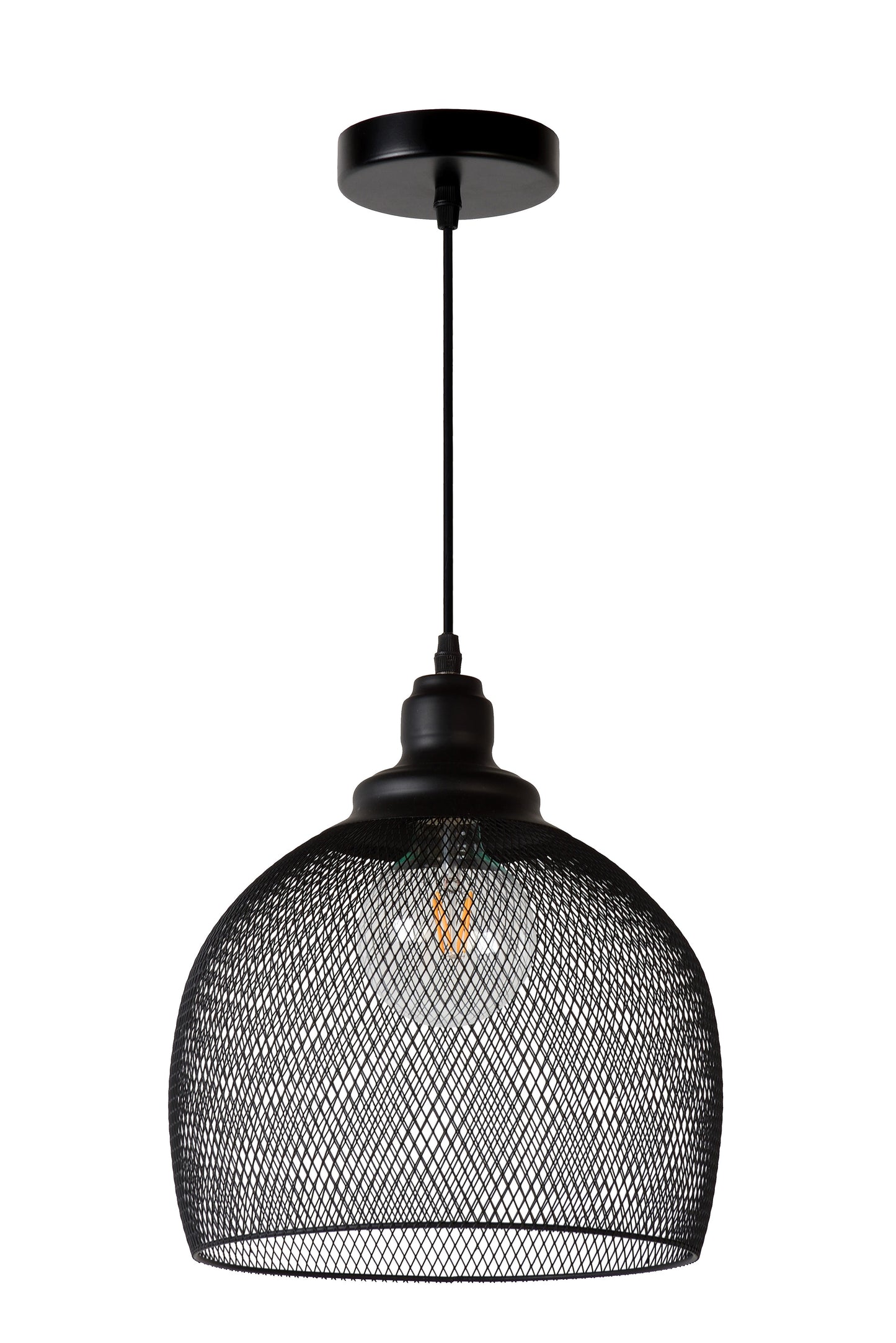 Lucide MESH - Pendant light - Ø 28 cm - 1xE27 - Black