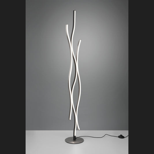 Blaze  - Floor lamp - Brushed Aluminium - Trio