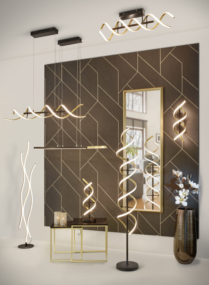 Sequence  - Floor lamp - Brass Matt - Trio