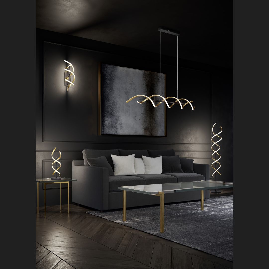 Sequence  - Floor lamp - Brass Matt - Trio