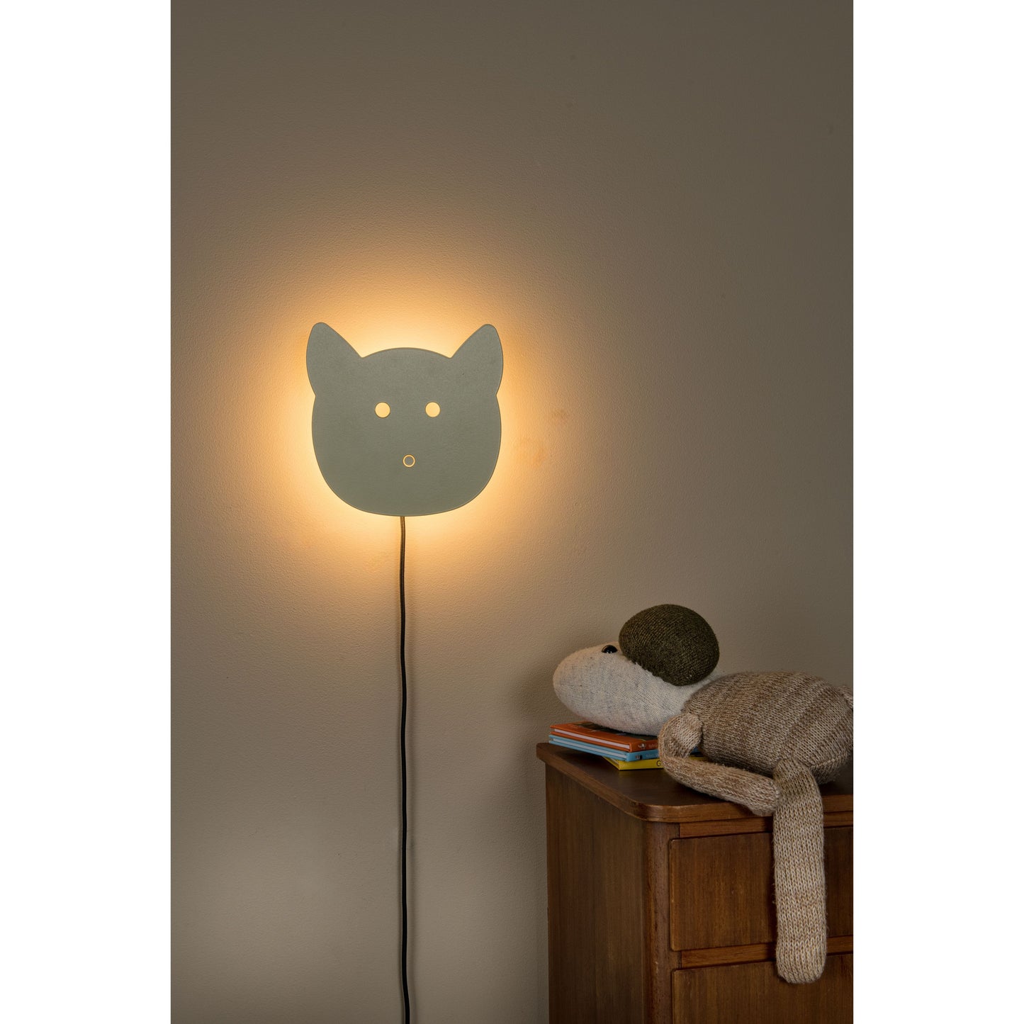 Lucide CHARLIE - Wall light Children - LED Dim. - 1x7W 2600K/2700K - Green