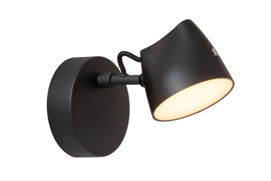 Lucide MILNE - Wall light - LED Dim. - 1x6W 2700K - Black