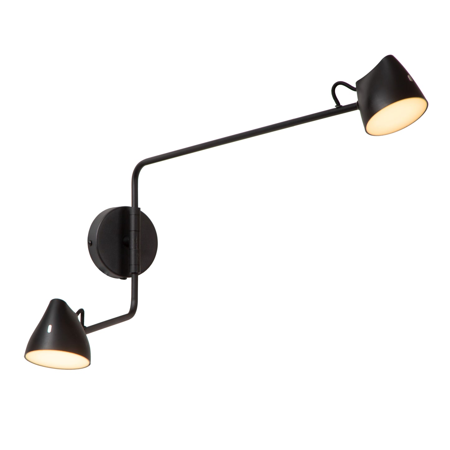 Lucide MILNE - Wall light - LED Dim. - 2x8W 2700K - Black