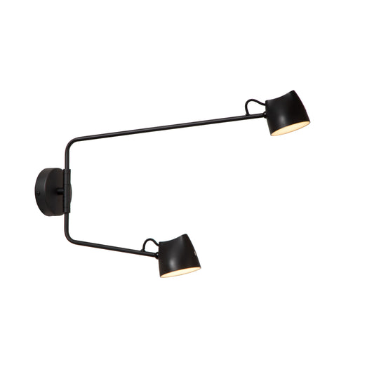 Lucide MILNE - Wall light - LED Dim. - 2x8W 2700K - Black