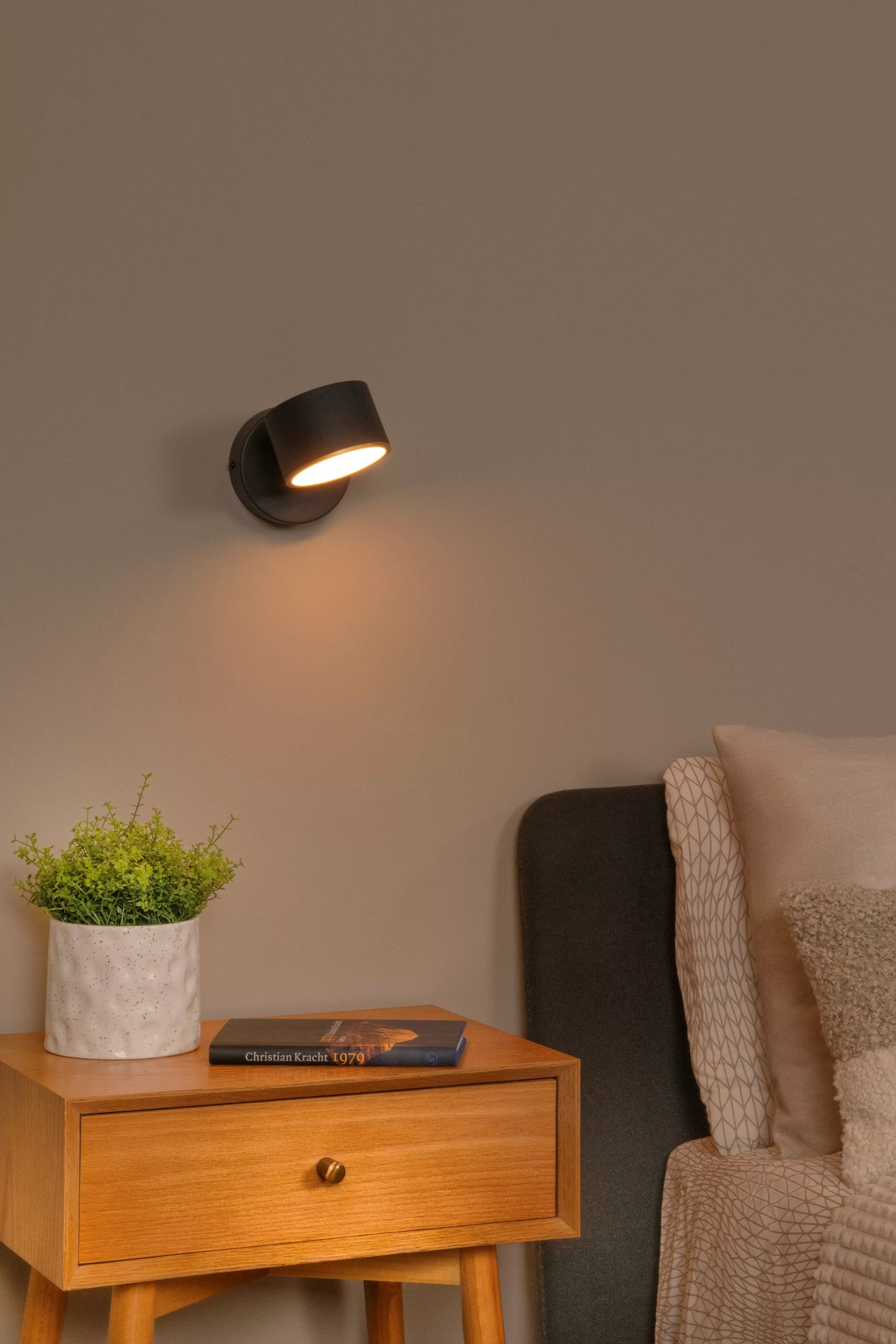 Lucide GIAN - Wall light - LED Dim. - 1x9W 2700K - Black