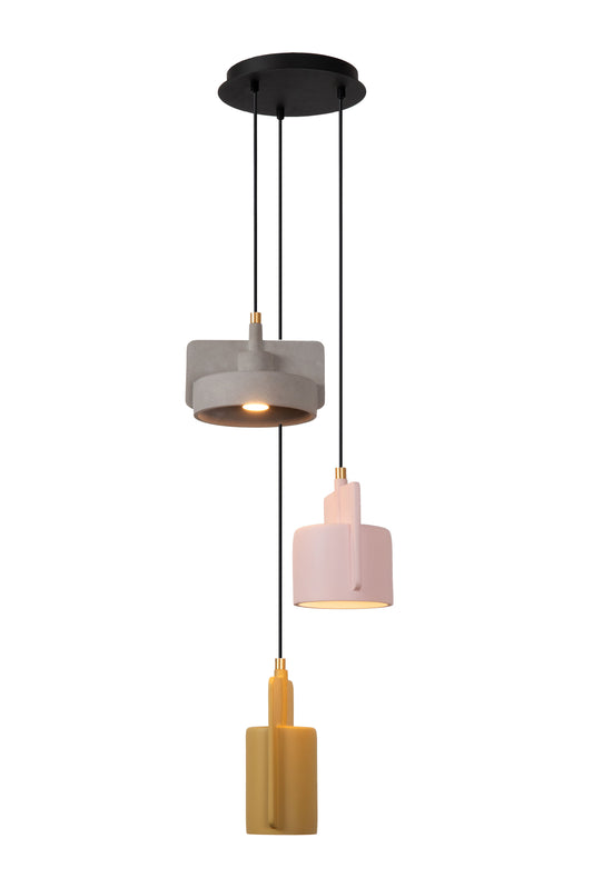 Lucide NINJA - Pendant light - 3xE27 - Multicolor