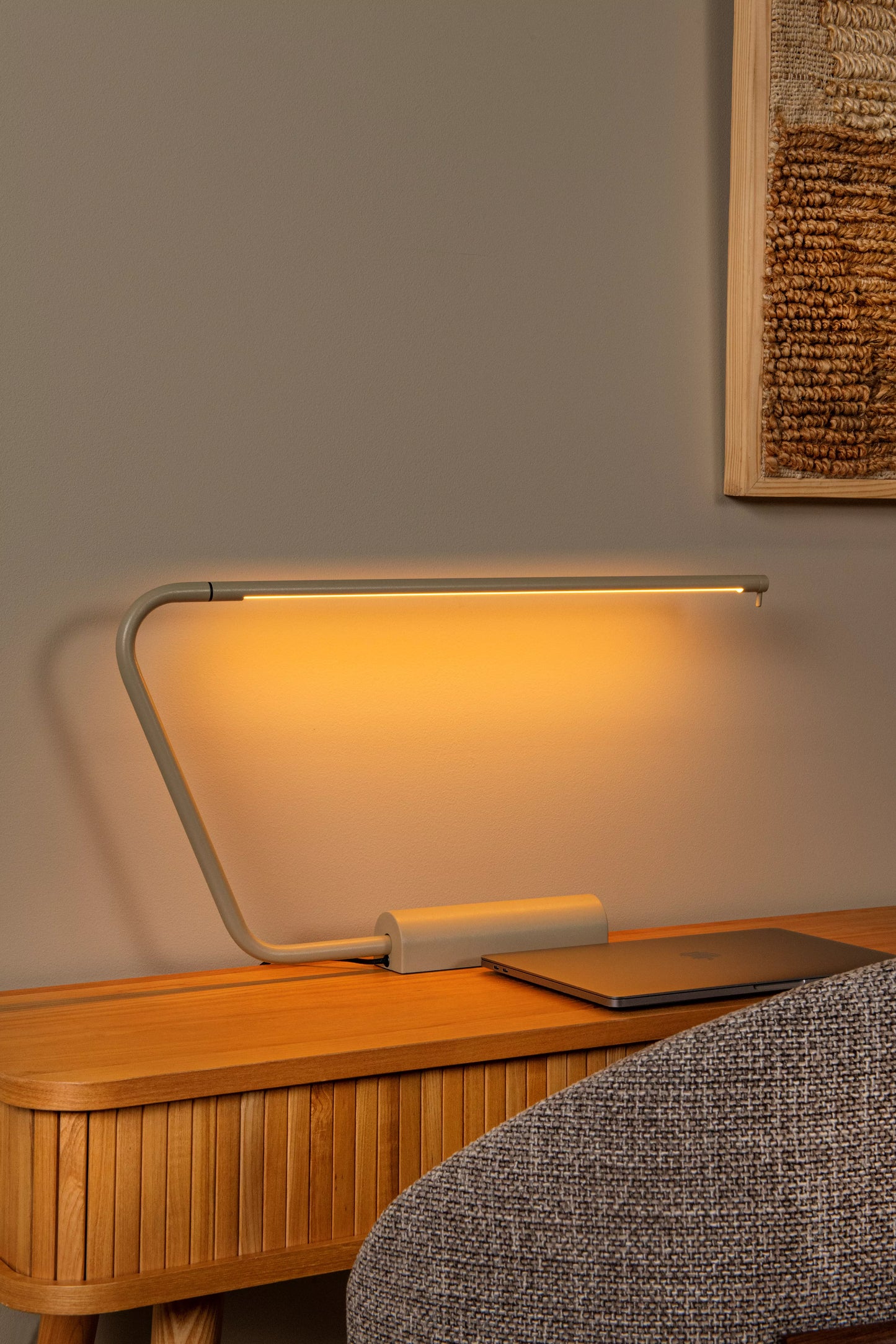 Lucide MADISON - Desk lamp - LED Dim. - 1x6,5W 2700K - Taupe