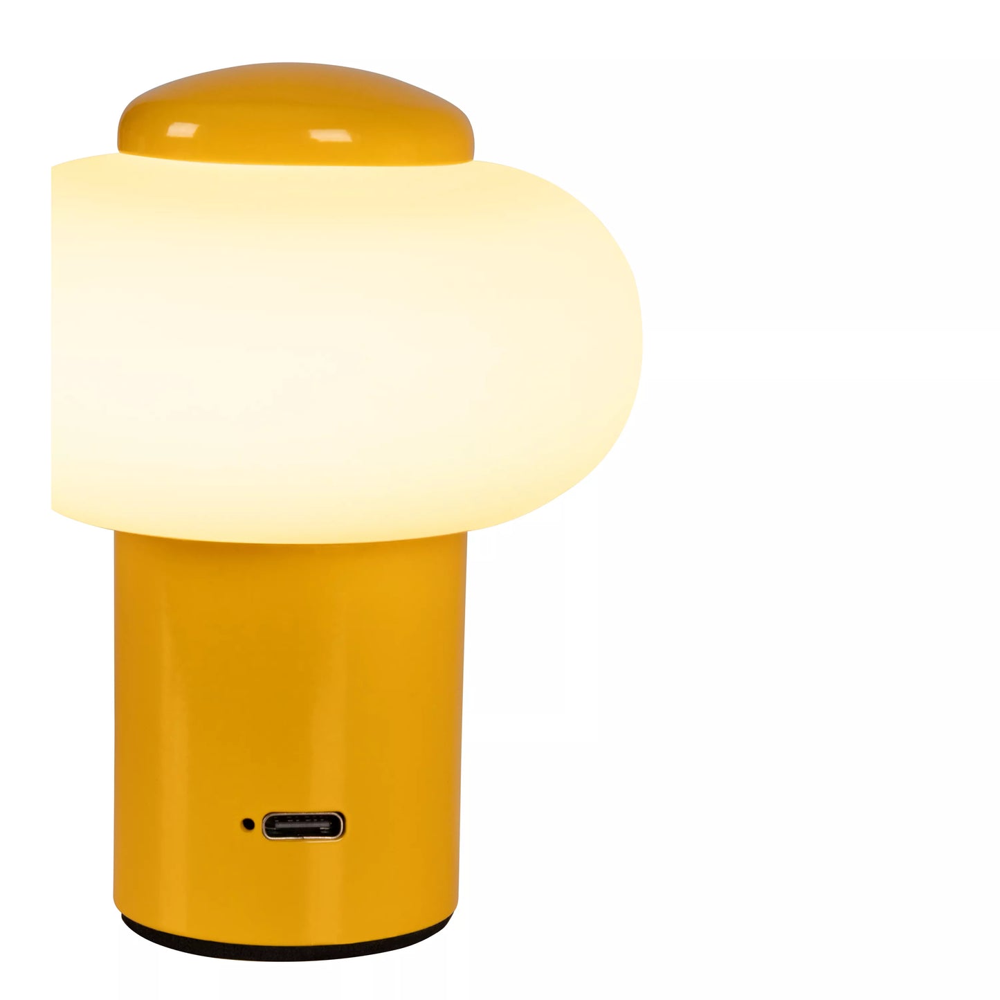 Lucide GUSTAV - Rechargeable Table lamp - Battery pack - Ø 8 cm - LED Dim. - 1x0,8W 2700K - Yellow | Essential