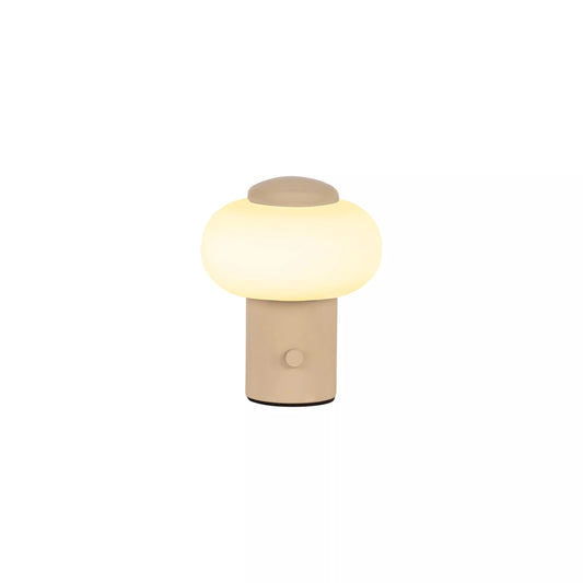 Lucide GUSTAV - Rechargeable Table lamp - Battery pack - Ø 8 cm - LED Dim. - 1x0,8W 2700K - Cream | Essential