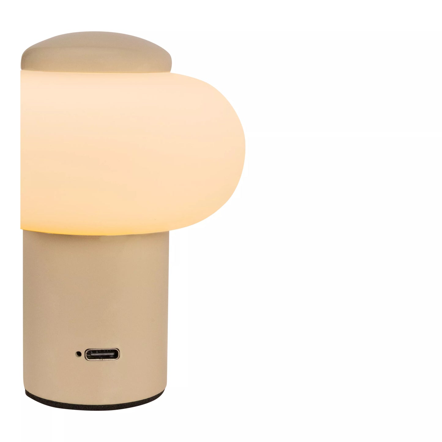 Lucide GUSTAV - Rechargeable Table lamp - Battery pack - Ø 8 cm - LED Dim. - 1x0,8W 2700K - Cream | Essential