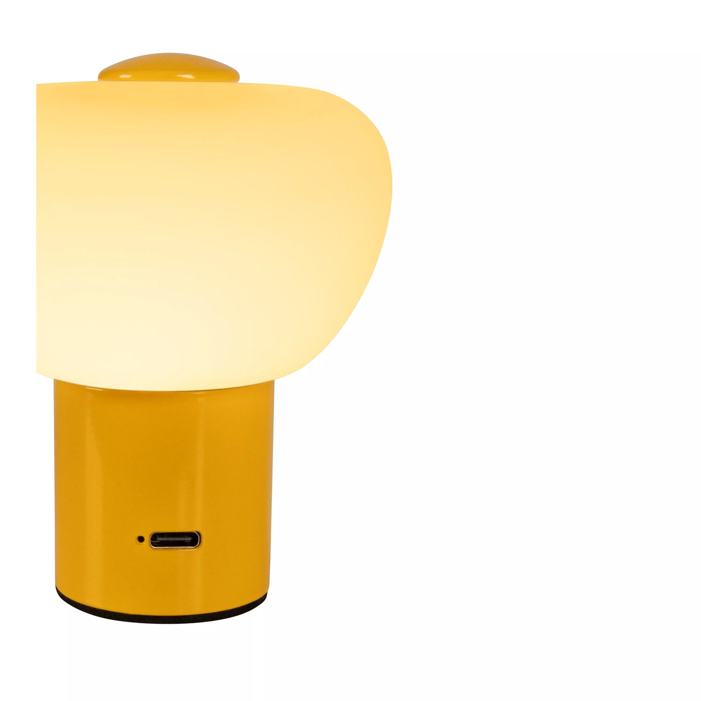 Lucide GUSTAV - Rechargeable Table lamp - Battery pack - Ø 8 cm - LED Dim. - 1x0,8W 2700K - Yellow | Essential