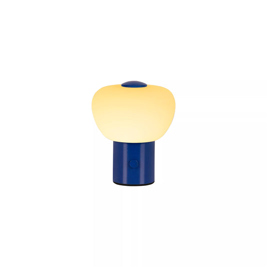 Lucide GUSTAV - Rechargeable Table lamp - Battery pack - Ø 8 cm - LED Dim. - 1x0,8W 2700K - Blue | Essential
