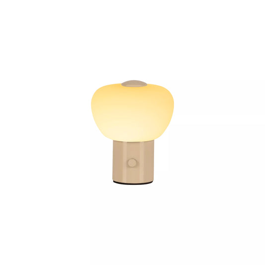 Lucide GUSTAV - Rechargeable Table lamp - Battery pack - Ø 8 cm - LED Dim. - 1x0,8W 2700K - Cream | Essential