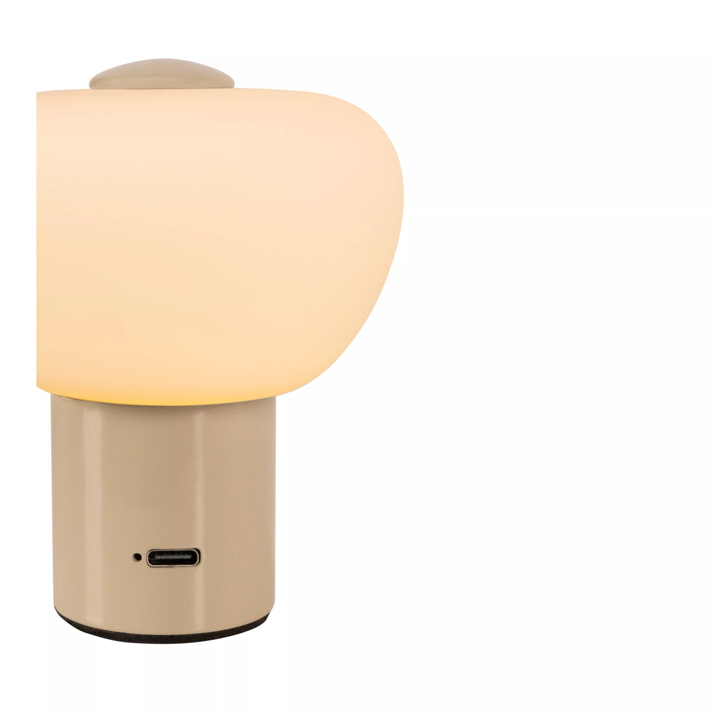 Lucide GUSTAV - Rechargeable Table lamp - Battery pack - Ø 8 cm - LED Dim. - 1x0,8W 2700K - Cream | Essential