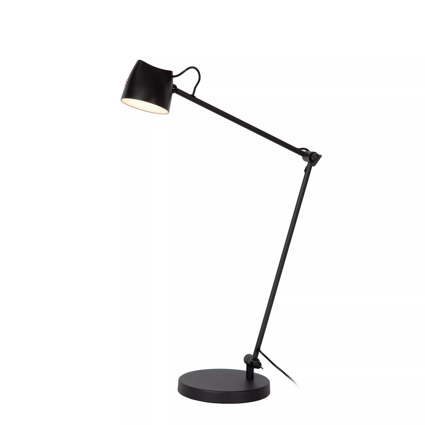Lucide MILNE - Floor reading lamp - LED Dim. - 1x8W 2700K - Black