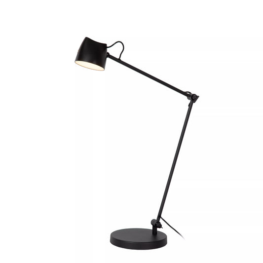 Lucide MILNE - Floor reading lamp - LED Dim. - 1x8W 2700K - Black