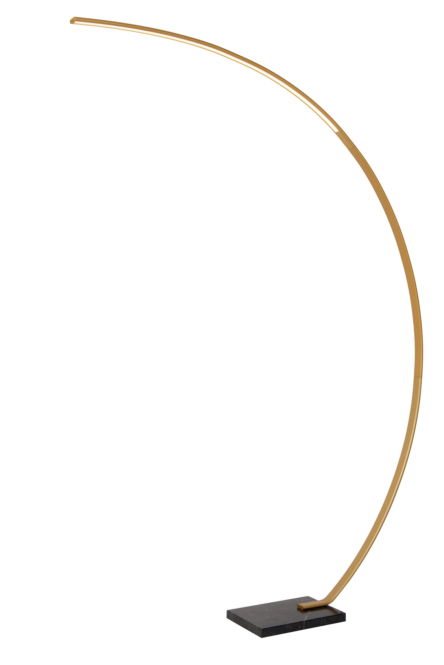 Lucide CURVE - Arc floor lamp - LED Dim. - 1x15W 2700K - Matt Gold / Brass