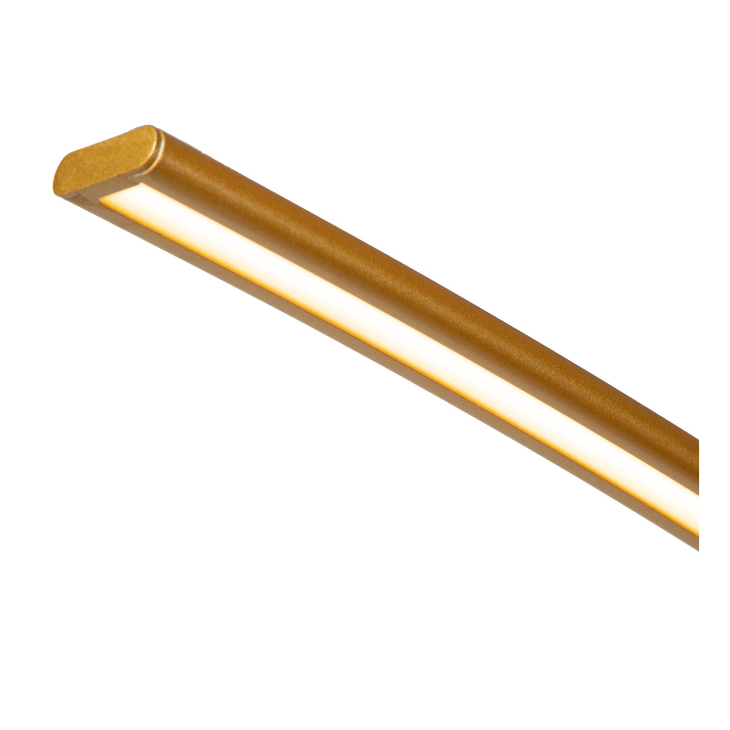 Lucide CURVE - Arc floor lamp - LED Dim. - 1x15W 2700K - Matt Gold / Brass