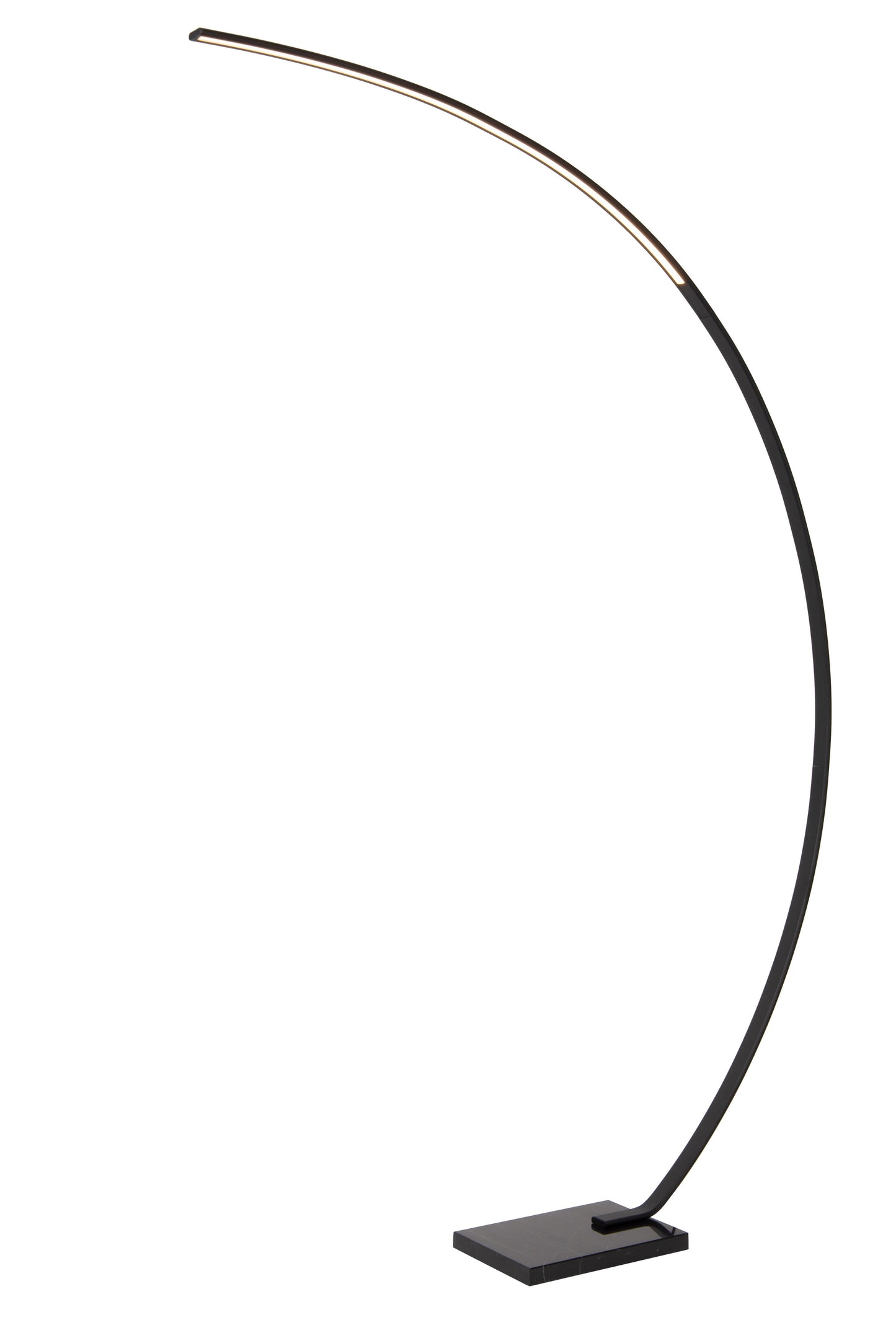 Lucide CURVE - Arc floor lamp - LED Dim. - 1x15W 2700K - Black