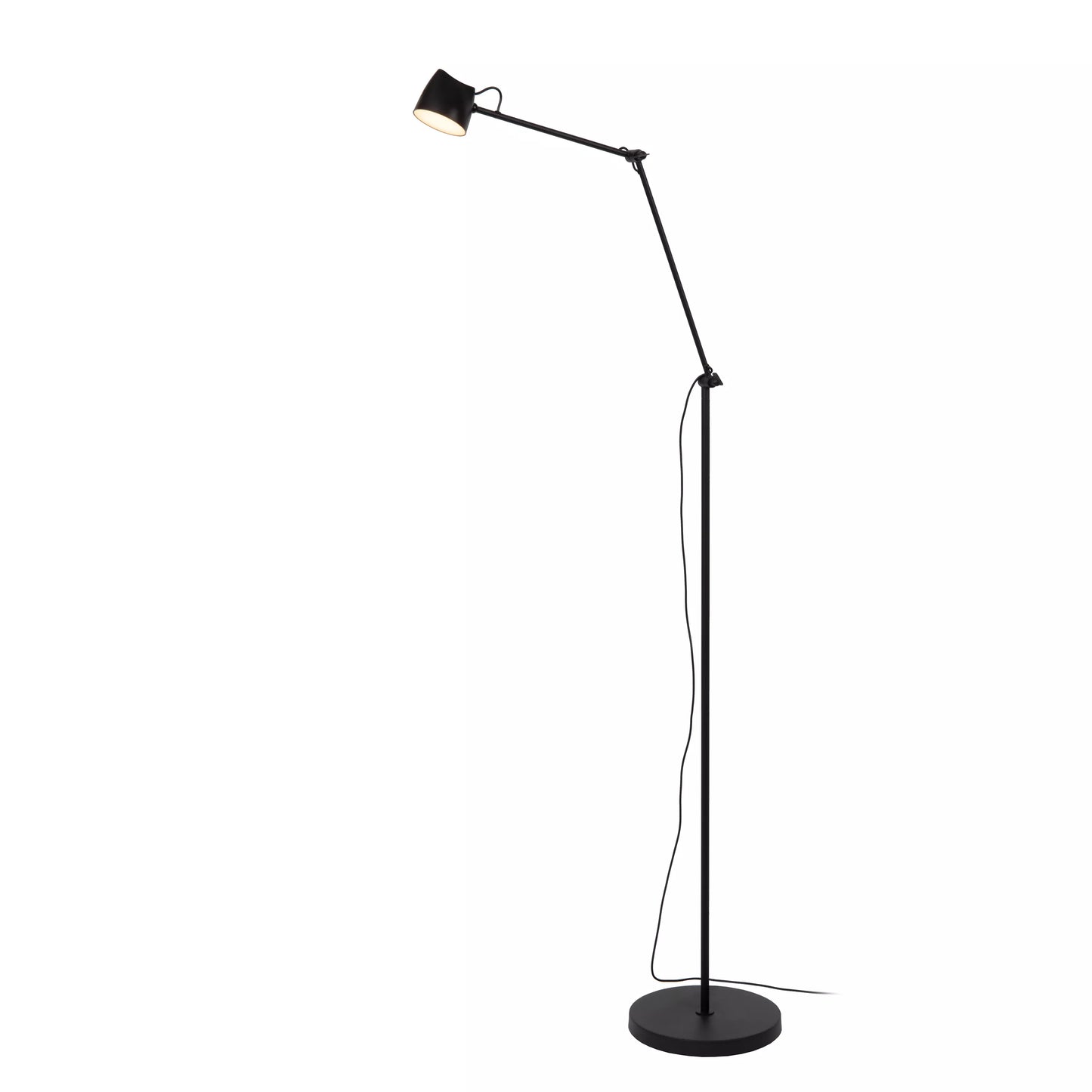 Lucide MILNE - Floor lamp - LED Dim. - 1x8W 2700K - Black
