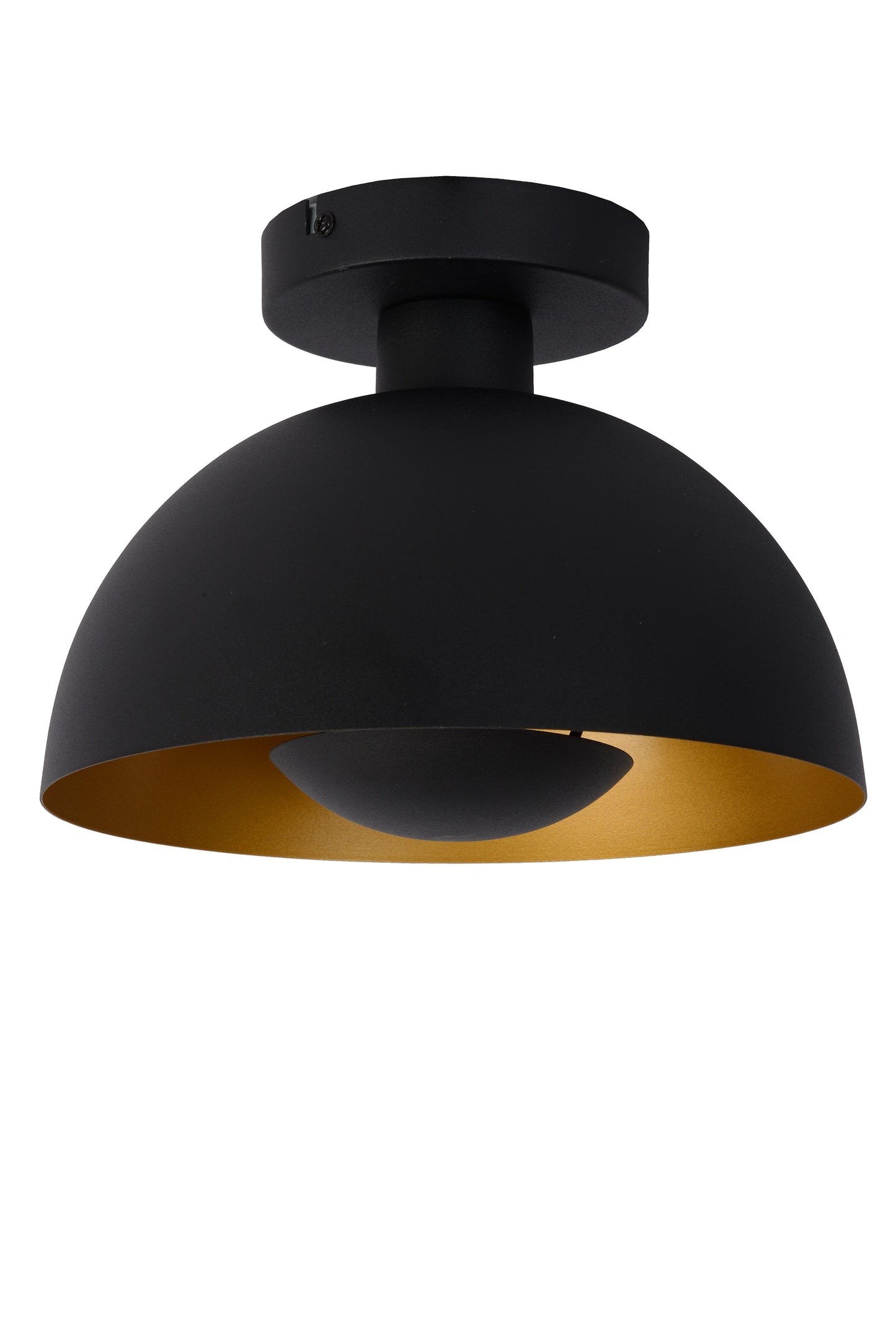 Lucide SIEMON - Flush ceiling light - Ø 25 cm - 1xE27 - Black