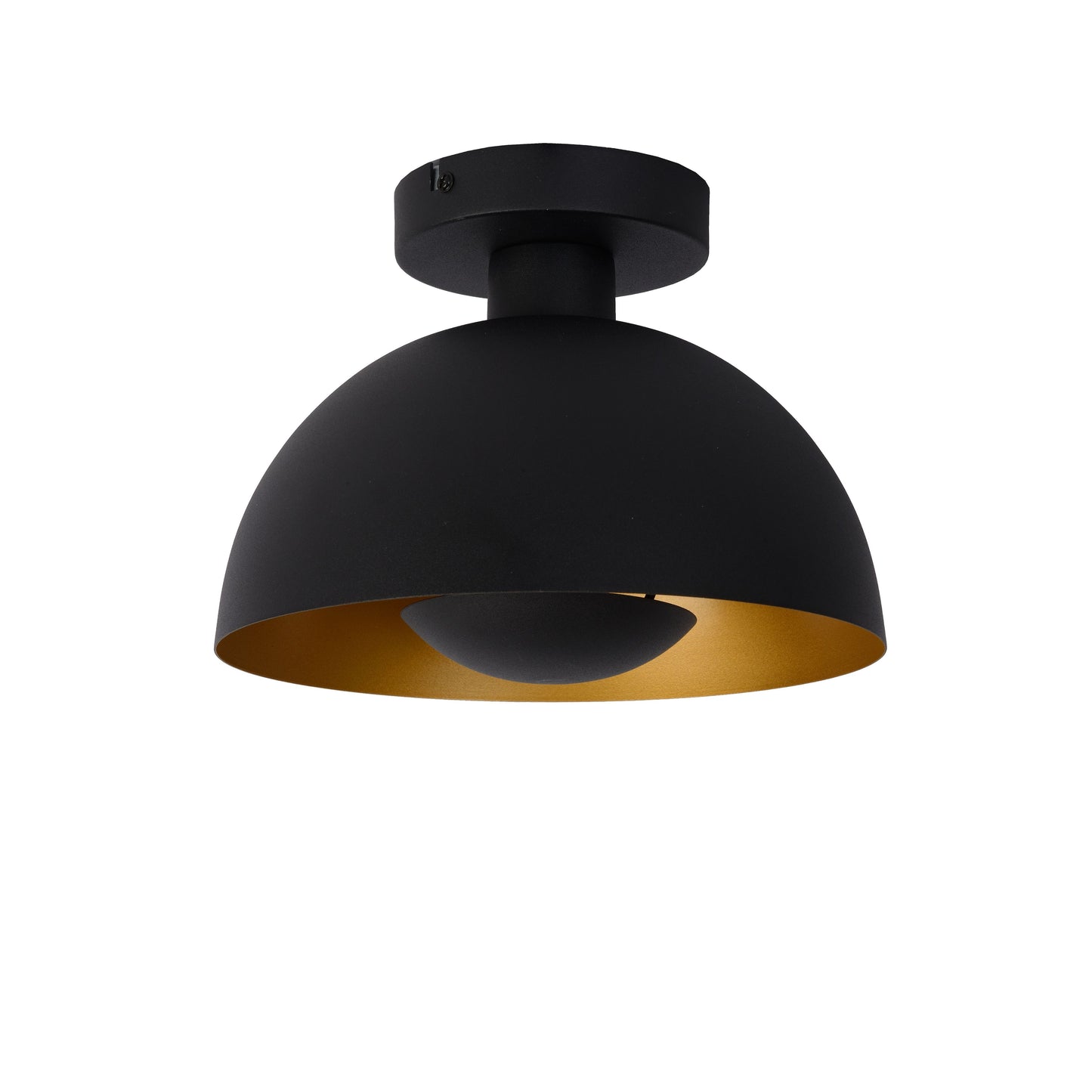 Lucide SIEMON - Flush ceiling light - Ø 25 cm - 1xE27 - Black