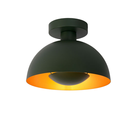 Lucide SIEMON - Flush ceiling light - Ø 25 cm - 1xE27 - Green