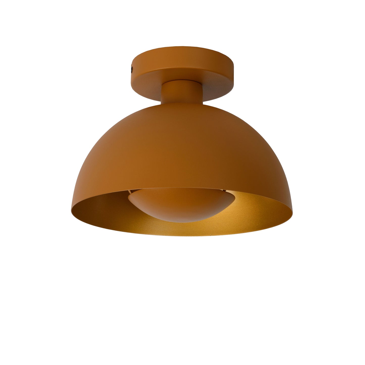 Lucide SIEMON - Flush ceiling light - Ø 25 cm - 1xE27 - Ocher Yellow