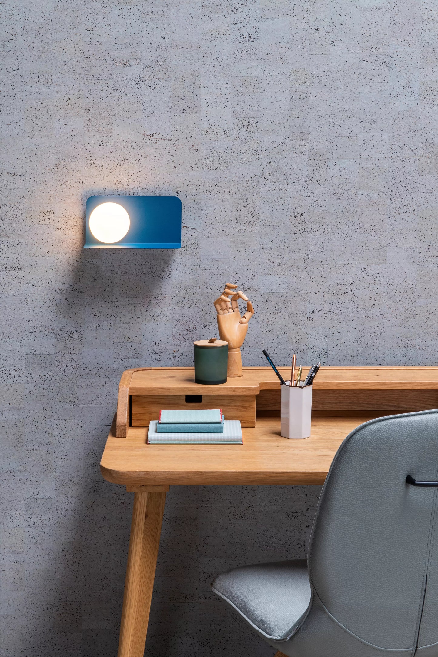 Lucide BONNI - Wall light - 1xG9 - Pastel Blue